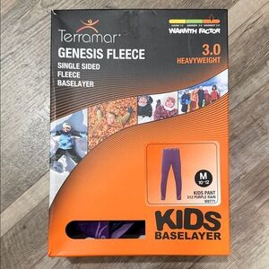 Terramar Kids Genesis Fleece Baselayer Pants W8771 - Purple Rain
